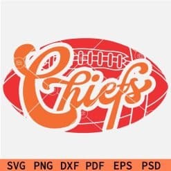 Chiefs Football Ball SVG