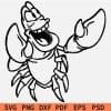 Laughing Crab Cartoon svg