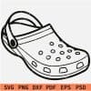 Croc Shoe Outline SVG