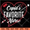 Cupids Favorite Nurse Heart Symbol SVG