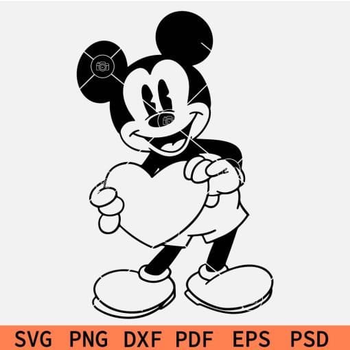 Valentine Mickey Mouse SVG