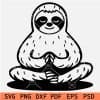 Cute Sloth Sitting Svg