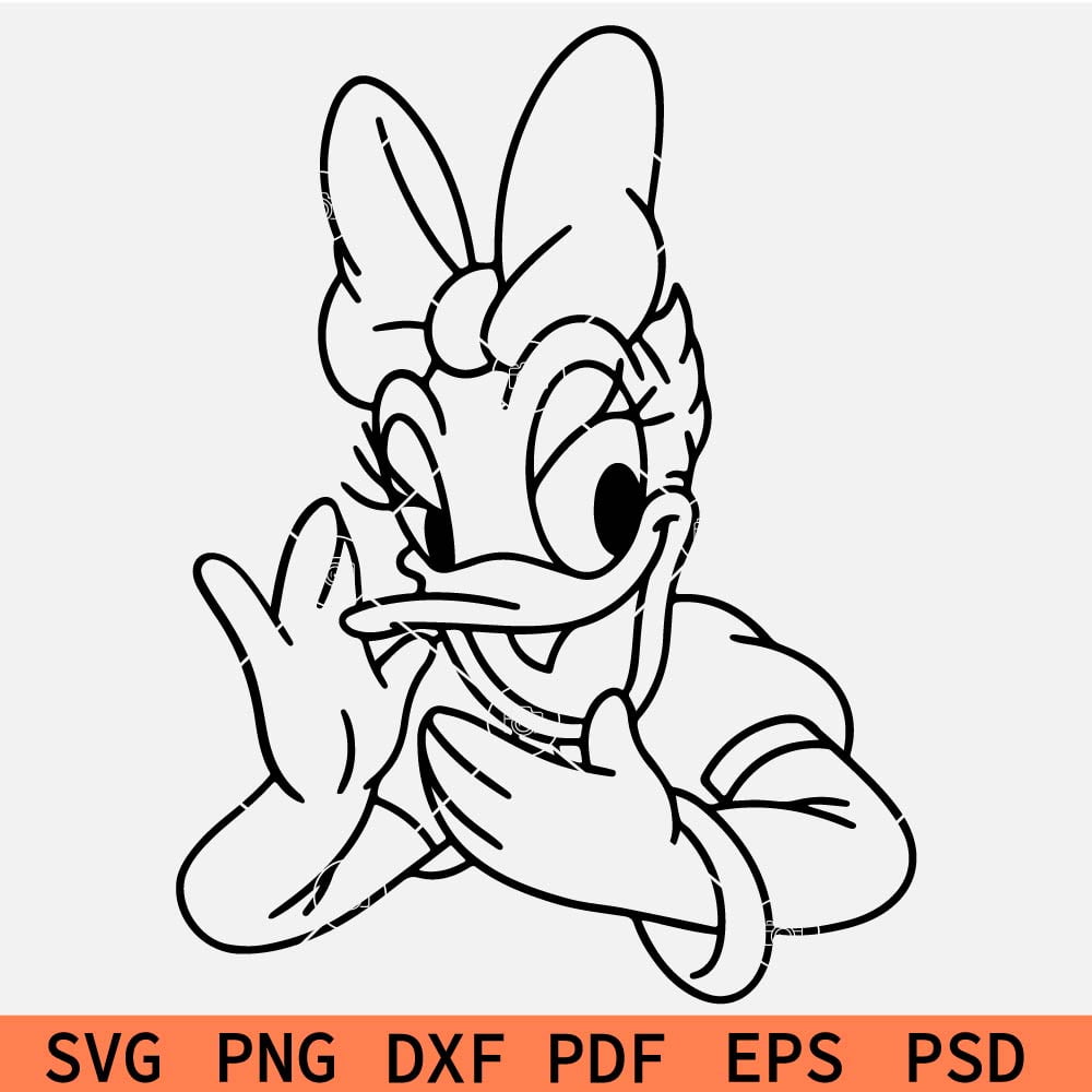 Daisy duck Waving SVG Daisy duck Waving SVG