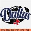 Dallas Football Heart Symbol SVG