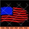 4th July Distressed American flag color SVG