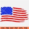 July 4th 1776 Grunge Flag SVG