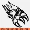 Eagle Face Inside Eagle Claw svg
