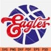 Eagles Basketball Ball SVG