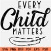 Every Child Matters Sketch Feather SVG