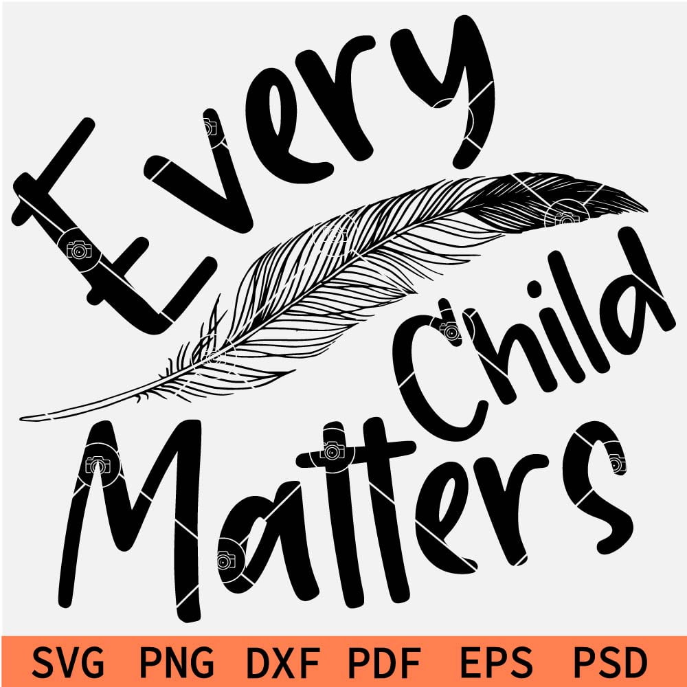 Feather Every Child Matters SVG, Child Welfare Day Celebrations SVG