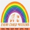 Boho Rainbow every child matters svg