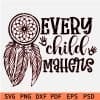 Every Child Matters Feather and Hands SVG