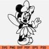 Minnie Fairy with bow svg