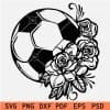 Floral Soccer Ball Svg