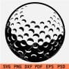 Golf Ball Icon SVG,