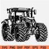 Huge Tractor Illustration SVG