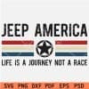 Jeep America it's a journey not a ride SVG