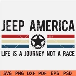 Jeep America it's a journey not a ride SVG