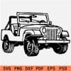 Vintage Convertible Jeep SVG