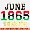 June 1865 teenth svg