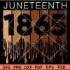 Juneteenth 1865 Dripping SVG