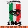 Juneteenth 1865 Eye Flag SVG