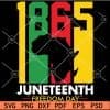 Juneteenth 1865 Freedom Day African Map SVG
