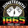 Juneteenth 1865 Free-ish Fist SVG