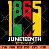  1865 Juneteenth Freedom Day African Map SVG