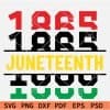 Juneteenth 1865 Split Monogram SVG