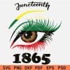 Juneteenth 1865 eyebrows svg