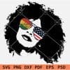 Juneteenth Afro woman with sunglasses SVG