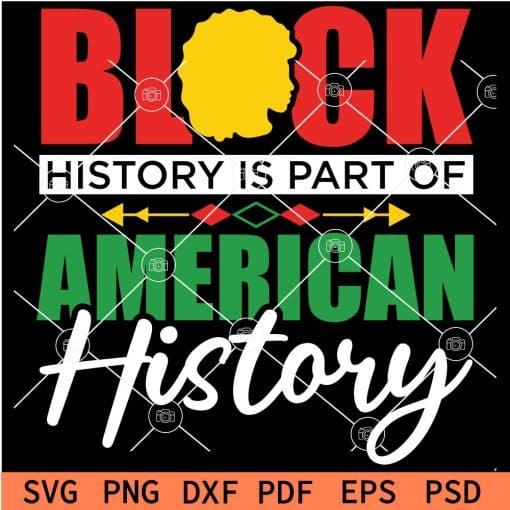 Black History is Part of American History SVG