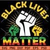 Black Lives Matter Fist SVG