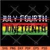 Juneteenth Cancel July Fourth SVG