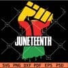 Juneteenth Dripping Fist SVG