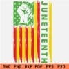 Juneteenth Flag with Fist SVG