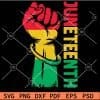 Juneteenth  Fist with Bugle SVG