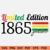 Limited Edition 1865 Juneteenth SVG
