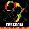 Juneteenth Man and Woman Inside African Map Freedom SVG