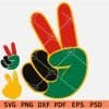 Juneteenth Peace Sign SVG