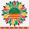 Juneteenth Sunflower SVG