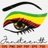 Juneteenth eyebrows svg