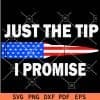 Just the Tip I Promise Patriotic Bullet SVG