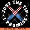 Just the Tip I Promise Patriotic Bullets SVG