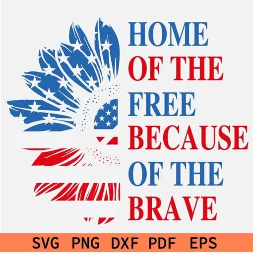 Independence Day Commemoration Sunflower SVG