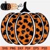 Leopard Prints Pumpkin Layered Svg