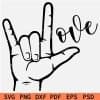 Love Hand Gesture SVG