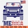 Merica Patriotic Jeep SVG