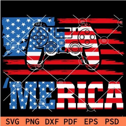 Merica Patriotic Video Game SVG